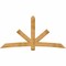 Ekena Millwork Alberta Rough Sawn Timber Gable Bracket, Western Red Cedar, 96"W x 48"H x 6"D x 6"F, 12/12 Pitch GBW096X48X0606ALB00RWR - alternate 1